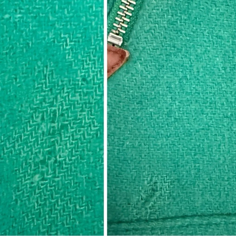 J. Crew Chateau Parka Italian Wool Stadium Cloth Faux Fur Hooded Coat Green Sz 4 - Picture 14 of 16